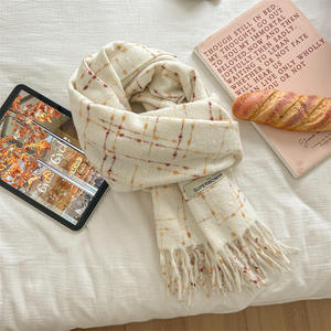 חורף חדש חם קשמיר דו-צדדי, צעיפים נשים וגברים דפוס <span class=keywords><strong>houndstooth</strong></span> pashmina צעיף צעיף עם ציצית - Product Image 4