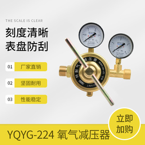 ตัวปรับแรงดันออกซิเจนทองเหลือง Tianchuan YQYG-224 2.5*4MPa วาล์วลดแรงดันแบบขั้นตอนเดียวสำหรับออกซิเจน - Product Image 5