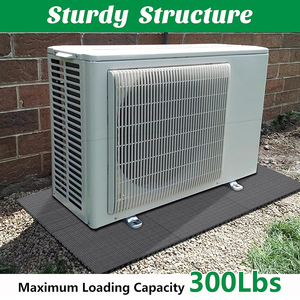 แผ่นรองรับแรงกระแทกสำหรับงานหนัก YOD PP 32*32 36*36 สำหรับอุปกรณ์ HVAC แผ่นรองฐานเครื่องปรับอากาศแบบแยกส่วนขนาดเล็ก แผ่นรองฐานคอนเดนเซอร์แอร์ - Product Image 4