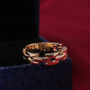 Anelli Romantici in Acciaio Inossidabile con Gemme e Zirconi, Placcatura in Rodio e Oro, Gioielli da Matrimonio Certificati IGI - Product Image 2