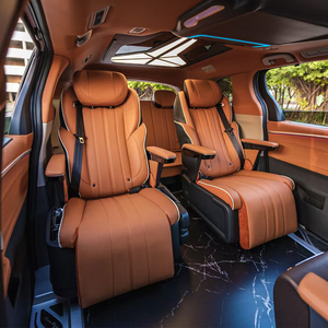 Sièges de voiture personnalisés VIP pour van, sièges arrière de luxe inclinables en microfibre pour véhicule modifié - Product Image 1