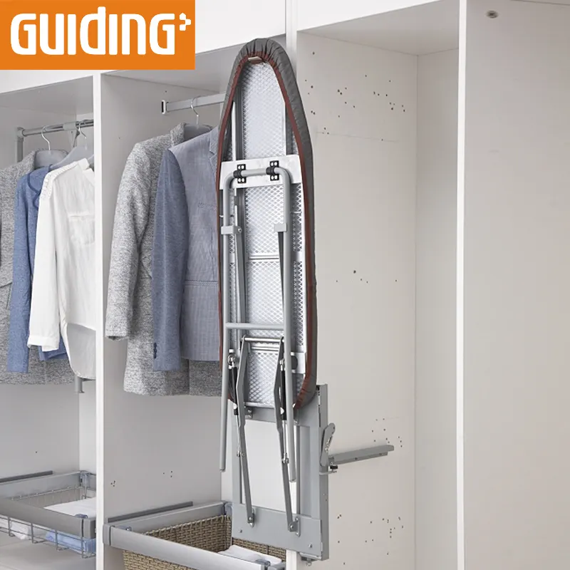 Beste Muur Gemonteerde Drop-Down Strijkplank Voor Garderobekast Ingebouwde Push Pull-Out Glijdende Tafelblad Strijkplank