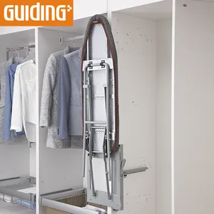 Best Wall Mounted Drop Down Ironing Board for Wardrobe Cabinet Built-In Push Pull Out Sliding Tabletop Ironing Board