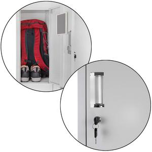 9 Doors Metal <b>Locker</b> Steel <b>Wardrobe</b> with Mirror Clothing <b>Locker</b> School Employee Staff Worker Storage Gym Changing Room - Product Image 6