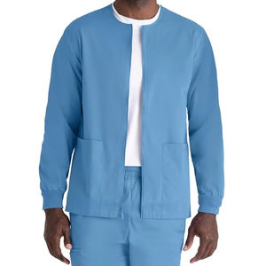 เครื่องแบบ<span class=keywords><strong>พยาบาล</strong></span>แบบเรียบง่ายของผู้<span class=keywords><strong>ชาย</strong></span>ชุดทำงาน<span class=keywords><strong>คอกลม</strong></span>แขนยาวสีน้ำเงิน - Product Image 1