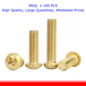 Vis métriques à tête cylindrique Phillips en laiton H62 <span class=keywords><strong>M2</strong></span> <span class=keywords><strong>M2</strong></span>.5 M3 M4 M5 M6 M8 pour carte mère PCB - Product Image 3