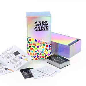 Fabricante de juego de cartas holográficas láser con reflejo de impresión personalizada al por mayor con caja - Product Image 4