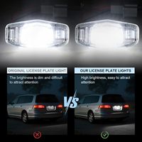 Luz LED para Matrícula CIGO, DC12V, 18 LED, Lente Transparente, para Sedán, Pilot, Odyssey, TL, TSX, MDX, ILX, RDX, Camioneta