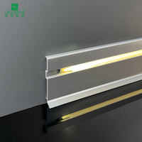 Plinthe LED architecturale minimaliste pour éclairage d'ambiance indirect