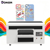Mesin Cetak UV Flatbed A3 3360 Laris untuk Casing Ponsel, Tumbler, Bola Golf, Akrilik, Stiker UV DTF untuk Usaha Kecil