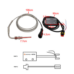 CNSPEED เกจวัดแรงดันเทอร์โบ 12V จอแสดงผลดิจิตอล PSI สำหรับรถแข่ง แผงไฟ LED สีดำ - Product Image 3