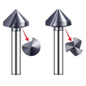 90 ° Titan Cobalt thép chamfer cắt-đơn/Ba cạnh deburring công cụ cho thép không gỉ (45 ° mũi khoan) - Product Image 3