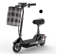 Nouvelle trottinette électrique pliable légère et portable avec pneus pleins et phare LED pour les trajets quotidiens