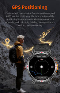 Reloj Inteligente Deportivo con Posicionamiento GPS KC93, Pantalla AMOLED de 1.56'', Resistente al Agua 3ATM, Reloj de Pulsera para Hombre, Batería de 650 mAh, Altímetro, Barómetro, Brújula - Product Image 6