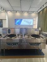Cuisinière industrielle RuiTai en acier inoxydable pour restaurant, à gaz GPL, avec 2 brûleurs pour wok chinois et brûleur à gaz en fonte