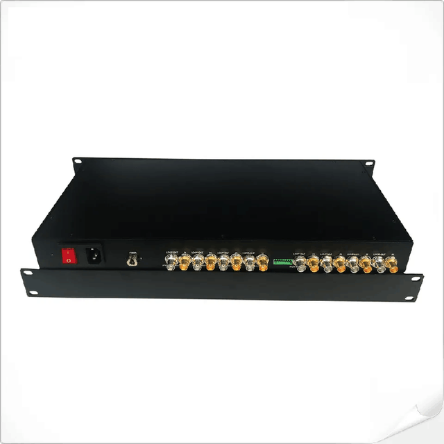 1U Rack Mount 4 Channel 8 Channel 12 Channel 16 Channel Bidirectional 3G SDI Video Fiber Converter Extender for Broadcast