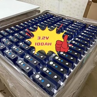 Baterai Lifepo4 100Ah 3.2V, baterai dapat diisi ulang untuk penyimpanan energi Lifepo4 prismatik Cell