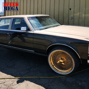Rueda SPEED MEGA Gold Chrome Multirradio 5.25x15 5x114.3 de una pieza de aluminio fundido para mejora y reequipamiento - Product Image 3