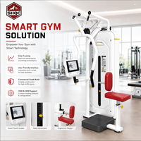 Máquina de remo digital inteligente con resistencia motorizada y pantalla táctil para entrenamiento de espalda, equipo comercial de gimnasio al por mayor