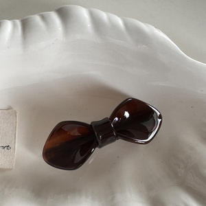 Barrette à cheveux en forme de nœud en acétate, style princesse, épingle à cheveux latérale à ressort pour filles, accessoires capillaires coréens mignons - Product Image 4