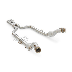 Collecteur d'échappement silencieux en acier inoxydable 304 pour Mercedes Benz S600 W221 <span class=keywords><strong>V12</strong></span> 6.0T 2010-2013, durable, antirouille, à fixer par boulons - Product Image 2