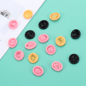 Factory Direct Koop Hoge Kwaliteit Cleanroom Vinger Babybedjes Oranje Zwart Wit Roze Blauw Latex/Nitril Vinger Babybedjes - Product Image 2