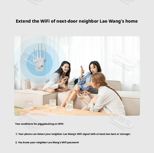 Amplificateur de signal <span class=keywords><strong>WiFi</strong></span>, répéteur, six antennes, réseau sans fil étendu, 300 Mbps, 1200 Mbps, utilisation domestique, portée de 14 m, amplificateur <span class=keywords><strong>WiFi</strong></span> - Product Image 3