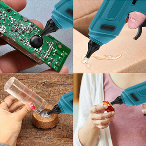 Large Rechargeable Automatic Lithium Cordless Hot Melt <b>Glue</b> Gun DIY Grade Plastic <b>Material</b> Battery Powered Plastic <b>Glue</b> Gun - Product Image 5