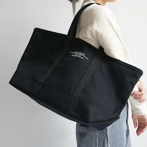 <span class=keywords><strong>Bolsa</strong></span> de Tela de Algodón Extra Grande y Resistente, Personalizada, en Color Blanco, Negro o Natural, para Compras, Diseño Popular - Product Image 1