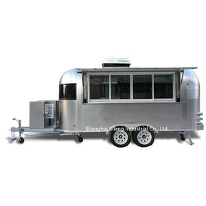 Amerikaanse Standaard 3 + 1 Gootsteen Ijs Camping Truck/Mobiele Friteuse Bakplaat Uitlaat Koffie Cake Camper Trailer - Product Image 1