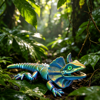 Jouet caméléon articulé imprimé en 3D, figurine de lézard à articulations entièrement mobiles, cadeau pour enfants, jouet anti-stress, ornement
