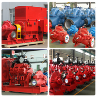 Pompa Air Sentrifugal Tipe Split Hisap Ganda untuk Pemadam Kebakaran dengan Motor 380V Produktivitas 1000L/Jam Daya 3kW