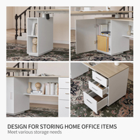 Bureau debout électrique en forme de L avec tiroir latéral, réglable en hauteur, couleur et taille personnalisables, OEM ODM, usine de Foshan