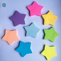 Blocs-notes adhésifs en forme d'étoile réutilisables multi-usages pour une écriture fluide, blocs-notes autocollants en PET pour la maison, l'école, le bureau, bloc-notes pour mémos