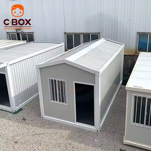 Casa Contenedor Desmontable Cbox, Moderna, Prefabricada, Tipo Tiny Home, Modular, para Hotel, Almacén, Garaje, con Techo a Dos Aguas, Panel Sándwich de Acero - Product Image 1