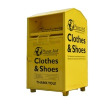 Nouveauté : Bacs de dons de vêtements, grands bacs de dons en métal, boîtes de collecte de vêtements