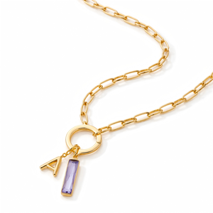 <span class=keywords><strong>Collana</strong></span> <span class=keywords><strong>con</strong></span> Ciondolo Iniziale Personalizzata in Acciaio Inossidabile <span class=keywords><strong>con</strong></span> Gemma Ovale in Ametista Viola o Cristallo <span class=keywords><strong>Rosso</strong></span> <span class=keywords><strong>Rubino</strong></span> - Product Image 1