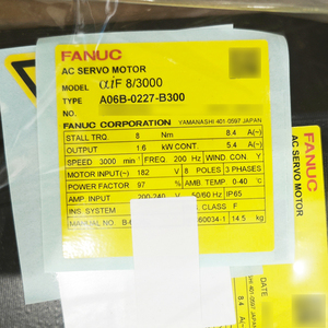 Moteur servo AC série Alpha FANUC A06B-0227-B300, unité de moteur servo série Alpha - Product Image 3
