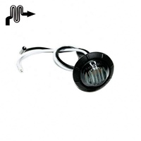 Feu de signalisation latéral étanche 12V 3/4 LED rond 3LED pour camion et remorque