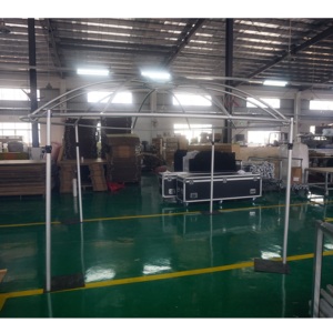 Kits de tubes et de rideaux ronds en aluminium réglables en hauteur pour toile de fond d'église - Product Image 2