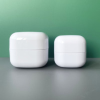 5g 10g 20g 30g 50g Blanc Vert Bleu Violet Forme Carrée Cosmétique PP Pots En Plastique pour Gel UV avec Couvercles