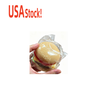 USA Stock New NeeDoh Funny Cute Novelty Stress Relief Hamburger <b>Squishy</b> Burger Squeeze PU Unisex Stress Toy - Product Image 1