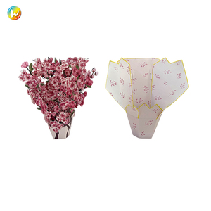 Tùy Chỉnh Tinh Tế 3D Bó Hoa Màu Hồng Hoa Thẻ Giấy Chất Liệu Doanh Nghiệp Nhỏ Phước Lành Người Bạn Tốt Nhất Lời Chào - Product Image 4