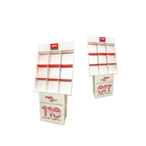 Expositor de Cartón Reciclado Plegable con Ganchos para Tiendas de Papelería, Soporte de Suelo para Lápices y Tintas - Product Image 2