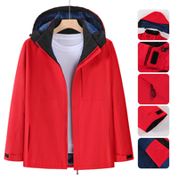 Veste polaire d'extérieur personnalisée avec motif brodé, uniforme d'hiver, logo imprimé, vêtements de travail pour hommes, vestes à capuche coupe-vent