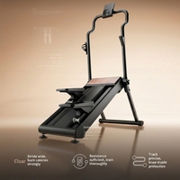 Escaladora Plegable Magnética de Acero para Uso Doméstico, Máquina de Ejercicio Tipo Escalera, Fácil de Guardar, para Fitness y Musculación en Interiores