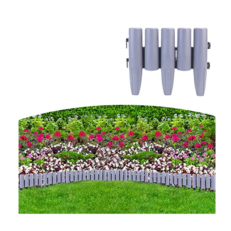 GARDEN EDGING PALISADE BORDER EDGE STURDY FROST RESISTANT MULTIPACKS