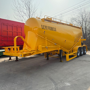 Remolque compresor de aire de 40m³ y 3 ejes, 12m³ de capacidad, superventas, para transporte de materiales en polvo a granel, semirremolque cisterna para polvo - Product Image 1