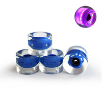 Ventes chaudes Roues lumineuses transparentes pour skateboard PU 60*45mm Roue de skateboard Roue de surf à LED clignotante