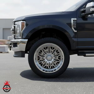 Rodas de Caminhão Forjadas 4x4 Offroad Polidas 20x12 22x14 24x12 24x14 26x16 28x16 8x170 8x180 8x6.5 6x5.5 para GMC Ford Chevy RAM - Product Image 4